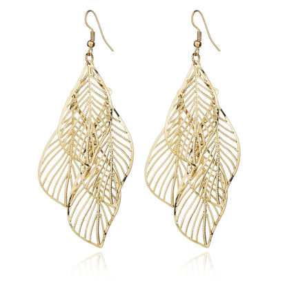 Lux Leaf Earrings